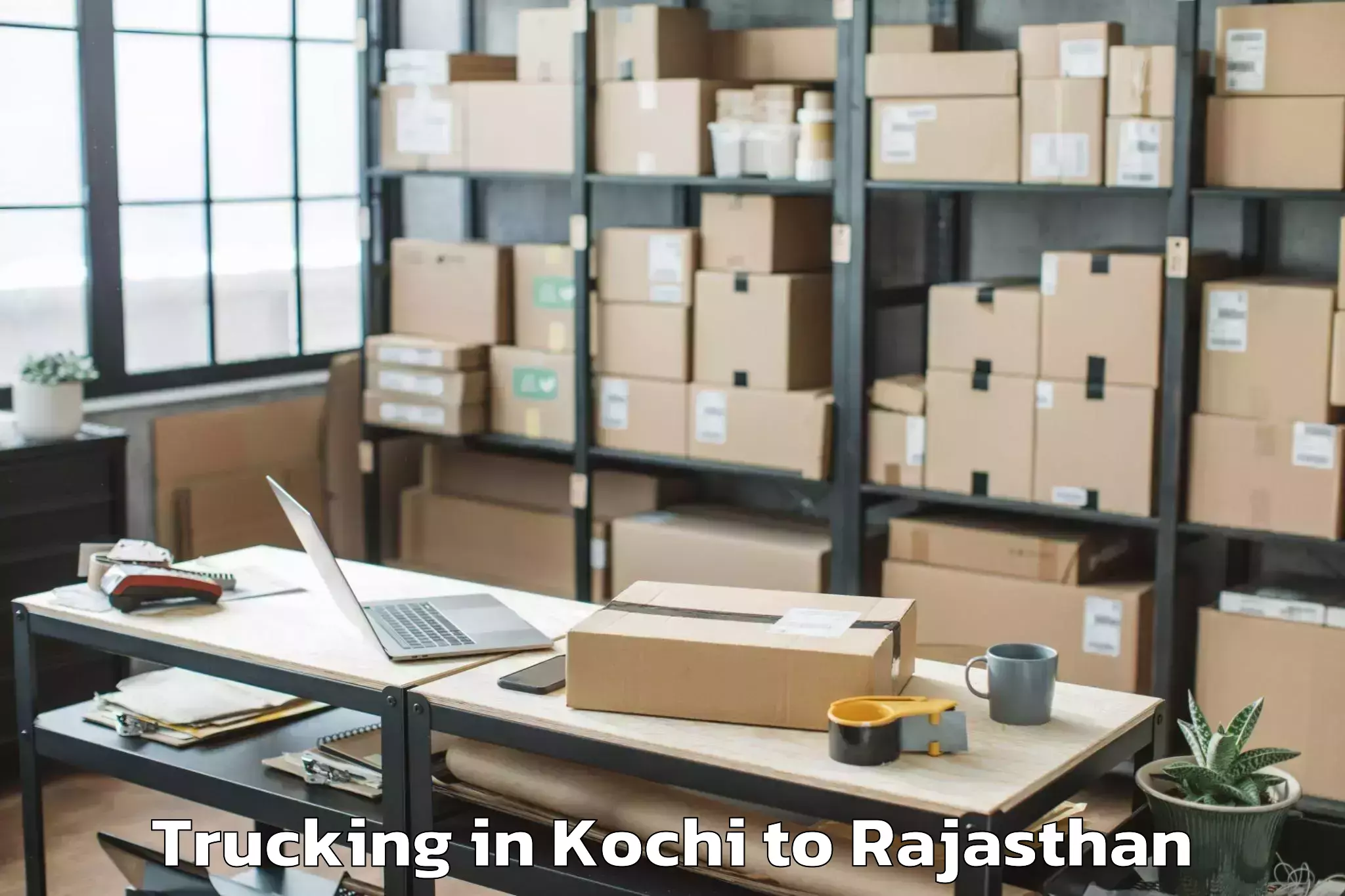 Book Kochi to Rajgarh Rajasthan Trucking Online